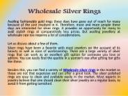 Wholesale silver rings