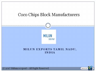 Coco Chips Blocks Manufacturers