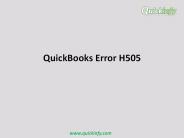 QuickBooks error h505