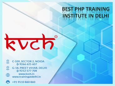 Best PHP Training in Delhi