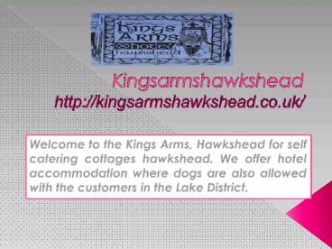 Join Hotels Hawkshead For Family Tour