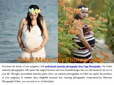 Dubai Maternity photography