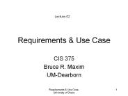 Requirements and Use Case
