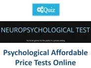 Psychological Affordable Price Tests Online