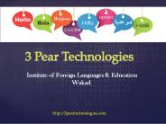 3Pear Technologies German Language Classes-Courses in Pune