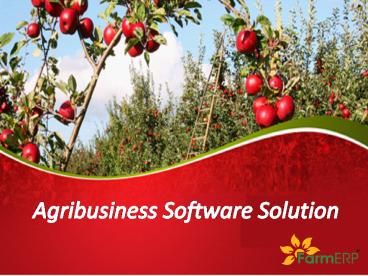 Agribusiness Software Solution-FarmERP