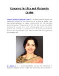 Conceive Fertility and Maternity Centre PowerPoint PPT Presentation