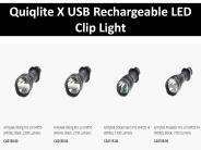 Quiqlite X USB Rechargeable LED Clip Light