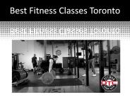Best Fitness Classes Toronto 