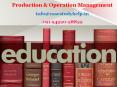 Distinguish Production Management and Operations Management. Outline the scope of POM PowerPoint PPT Presentation