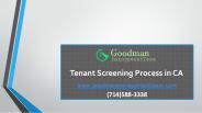 Tenant screening process in CA