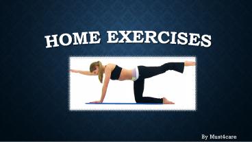 Home Exercise for Women and Men