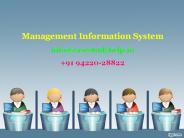 Explain identification and development of INFORMATION SOURCES