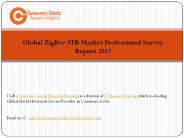 Global ZigBee STB Market Professional Survey Report 2017