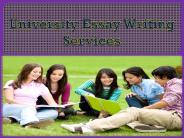 University Essay Writing Services