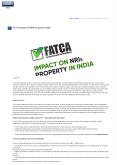 FATCA impact on NRIs property in India PowerPoint PPT Presentation