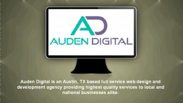 Web Development Austin Texas by Auden Digital
