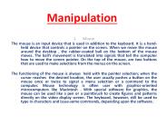 Manipulations