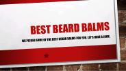 Best Beard Balms