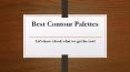 Best Contour Palettes PowerPoint PPT Presentation