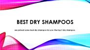 best dry shampoos