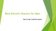 Best Electric Shavers for Men