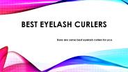 Best Eyelash Curlers