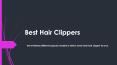 Best Hair Clippers PowerPoint PPT Presentation