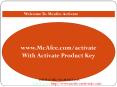 www.mcafee.com/activate | Enter product key | Download Mcfee PowerPoint PPT Presentation