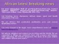 African latest breaking news PowerPoint PPT Presentation