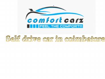 self drive car in coimbatore