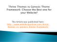 Thrive Themes vs Genesis Theme Framework: Choose the Best one for your Website? PowerPoint PPT Presentation