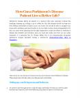 How Can A Parkinson’s Disease Patient Live A Better Life? - Dr. Shivam Mittal PowerPoint PPT Presentation
