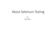 Selenium Training Classes