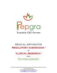 Medical Writing for Regulatory writing for Clinical Documents