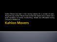 Kahlon Movers Melbourne PowerPoint PPT Presentation