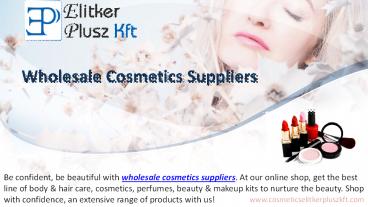 Wholesale Cosmetics Suppliers