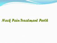 Neck Pain Treatment Perth
