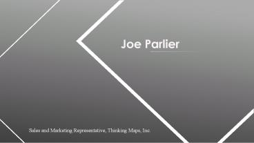 Joe Parlier - Sales and Marketing Representative From Mt. Juliet