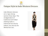 Unique style in Indo Western Dresses