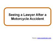 Seeing a Lawyer After a Motorcycle Accident