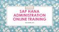 SAP HANA Administration Tutorial PowerPoint PPT Presentation