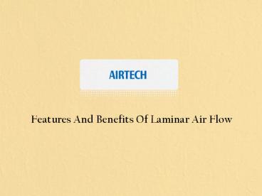Laminar Air Flow Services