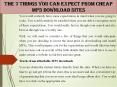 The 7 Things You Can Expect From Cheap MP3 Download Sites