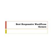 Best Responsive WordPress Themes