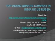 Top Indian Granite Company in India UK US Russia