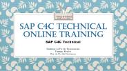 SAP C4C PPT | SAP C4C Technical Training