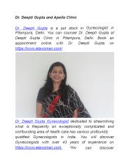 Dr. Deepti Gupta and Apollo Clinic