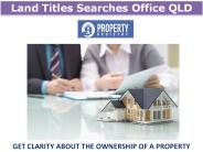 Land Titles Searches Office QLD