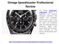Omega Speedmaster Professional Review PowerPoint PPT Presentation